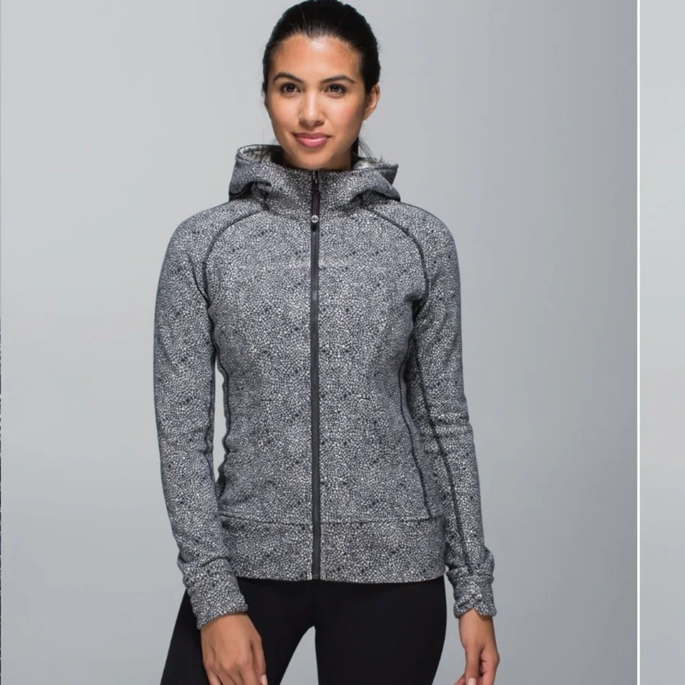 lululemon athletica Gray Scuba Hoodie Fleece Sweater - Picture 9 of 10
